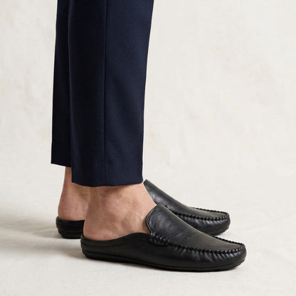 Randy - Mules in pelle con cucitura mocassino