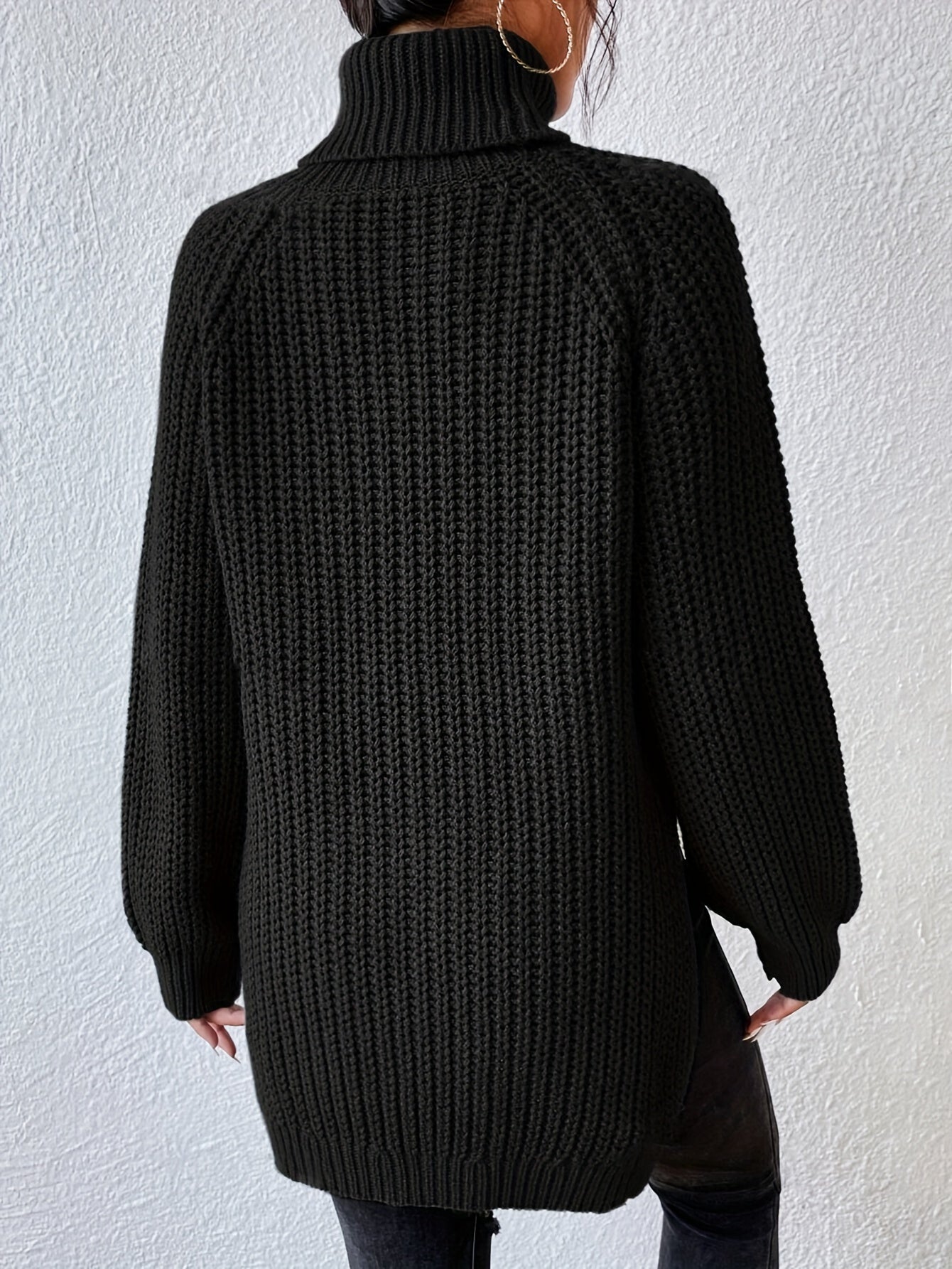 Lysette - Maglione a raglan con collo alto