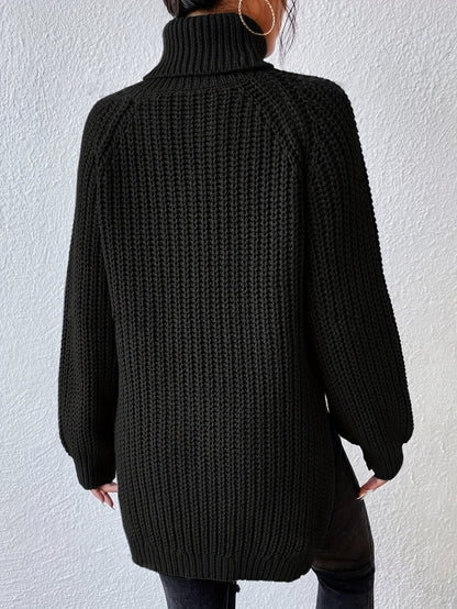 Lysette - Maglione a raglan con collo alto