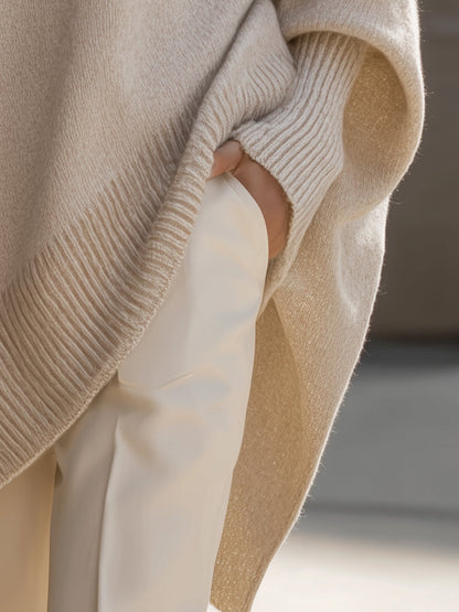 Lucille - Maglione over-size con scollo rotondo