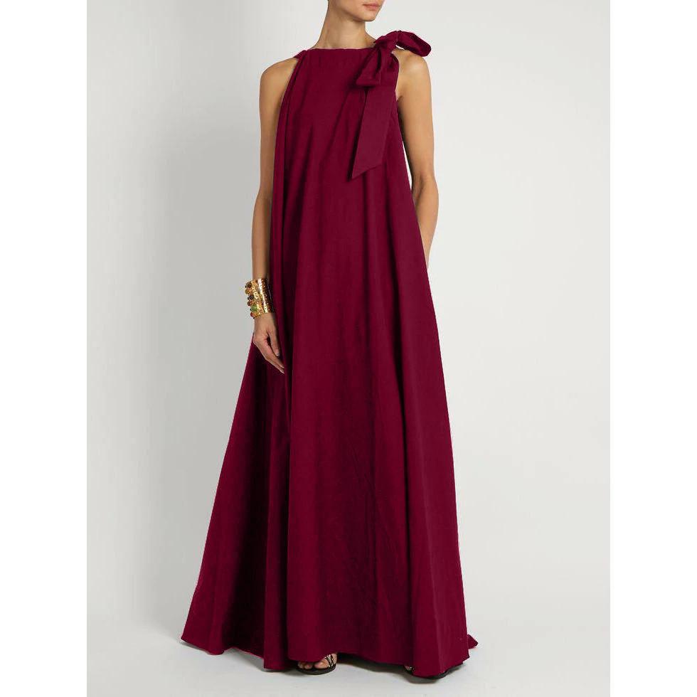 Fiorena - Maxidress con fiocco sulla spalla