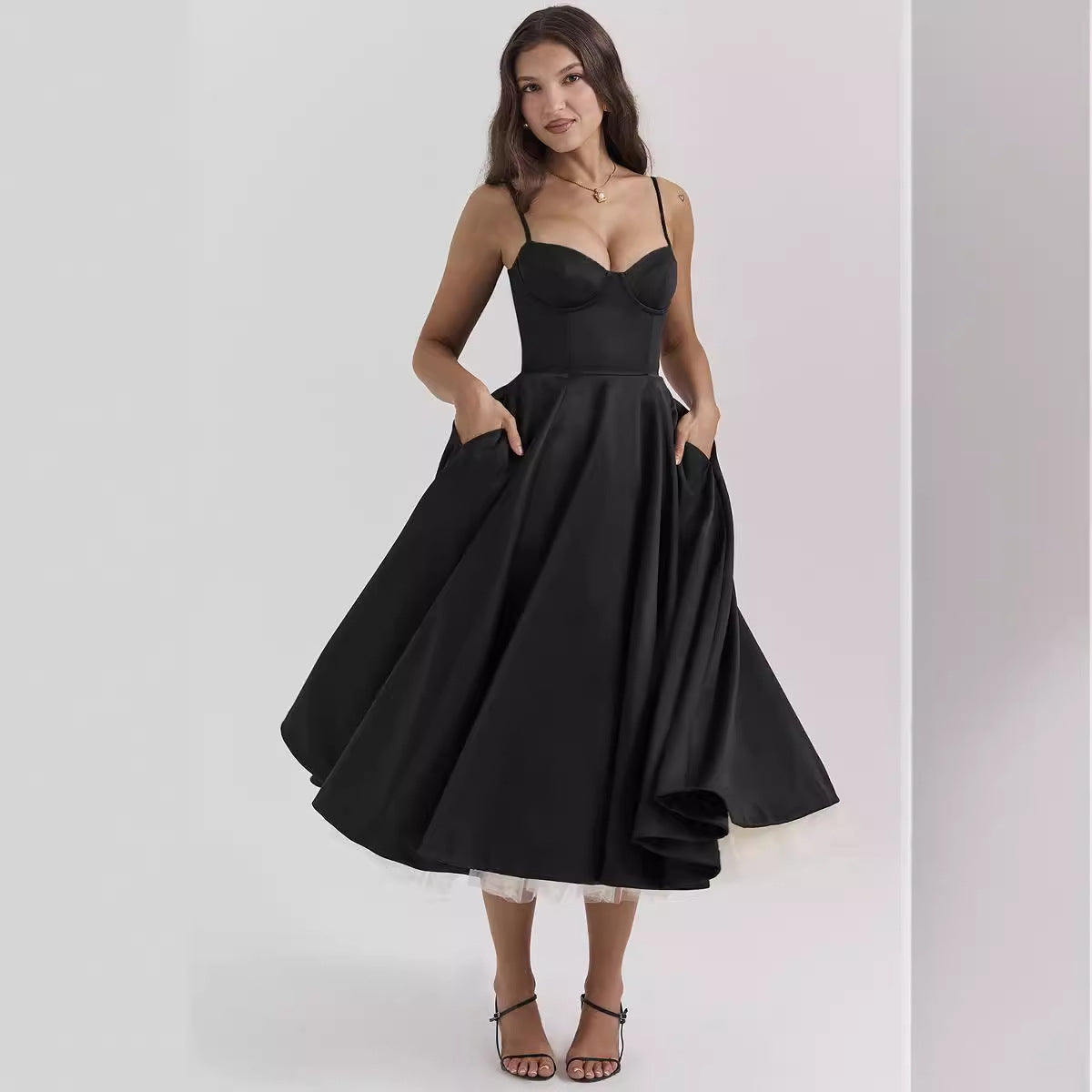 Alenya - Abito Midi in Tulle High-Low