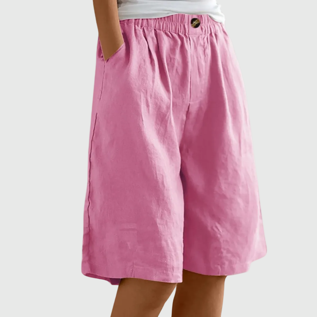 Vianne - Bermuda larghi con cintura elastica