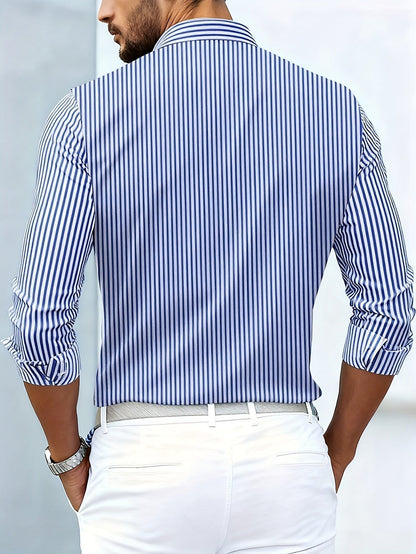 Emerson - Camicia a maniche lunghe con righe vintage