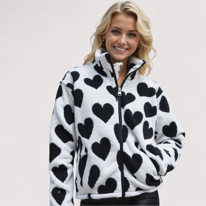 Paulette - Giacca reversibile leggera con motivo a cuore