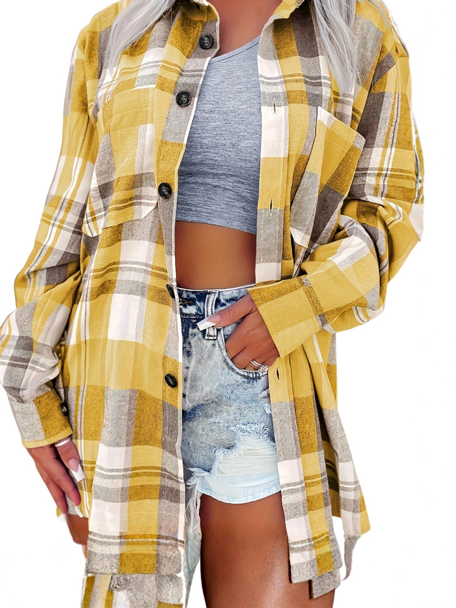 Isalda - Blusa a maniche lunghe Vichy