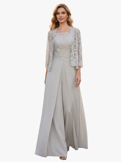 Aurette - Completo Pantaloni in Chiffon