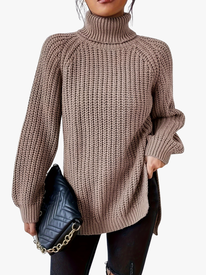 Lysette - Maglione a raglan con collo alto