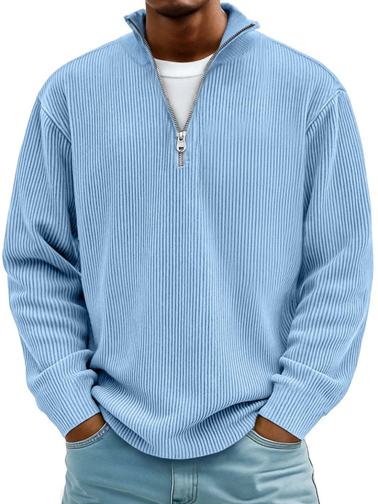 Alec - Maglione a righe con zip