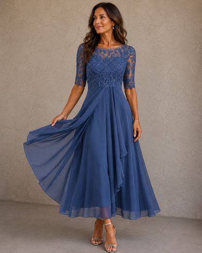 Annmarie - Abito da sera con pizzo e chiffon