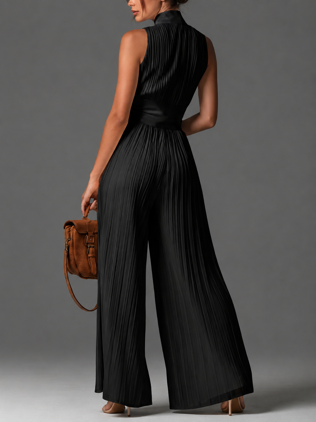 Naelle - Jumpsuit in Chiffon a Gamba Larga