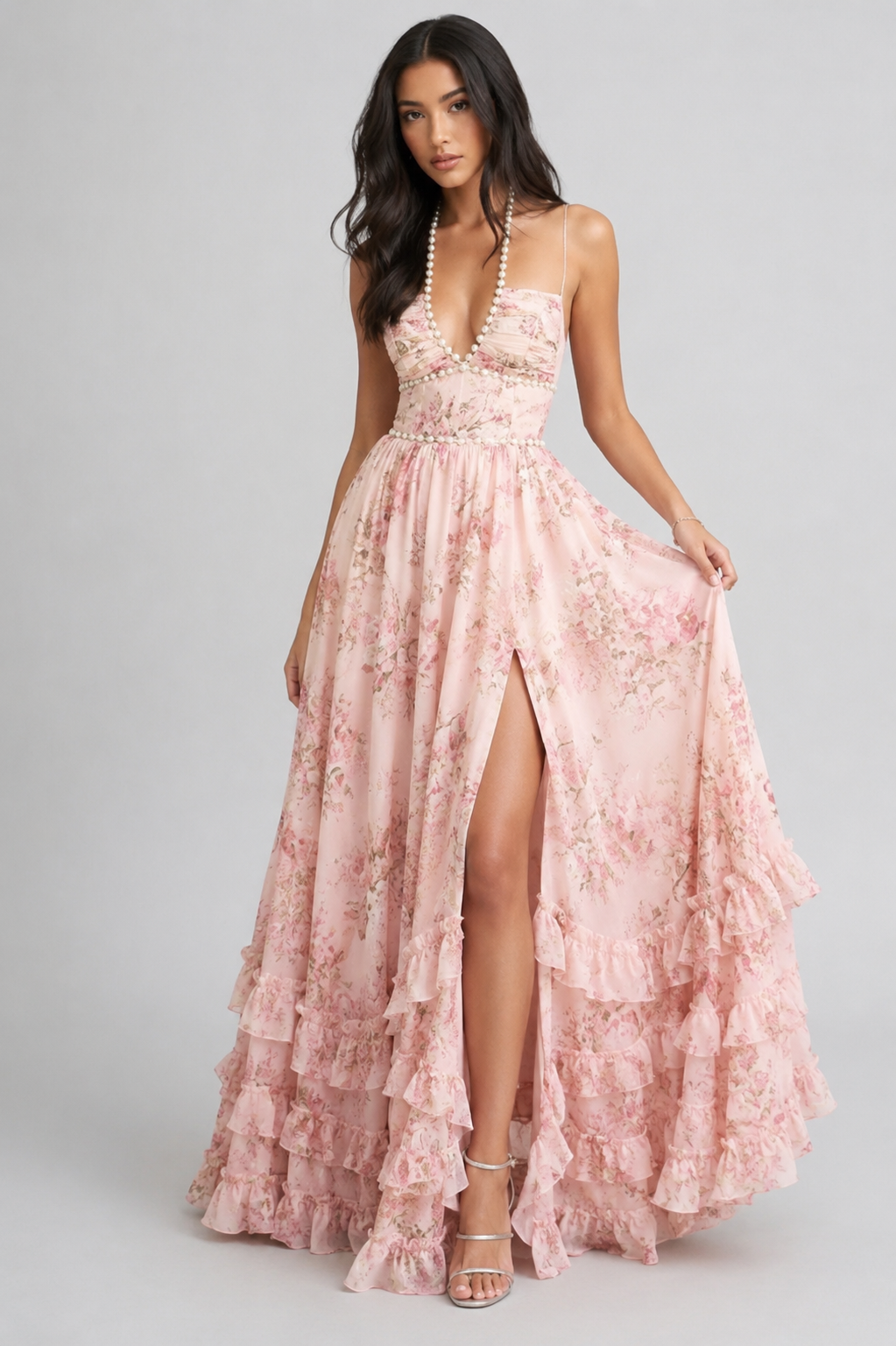 Valeska - Abito Maxi Vintage Floreale