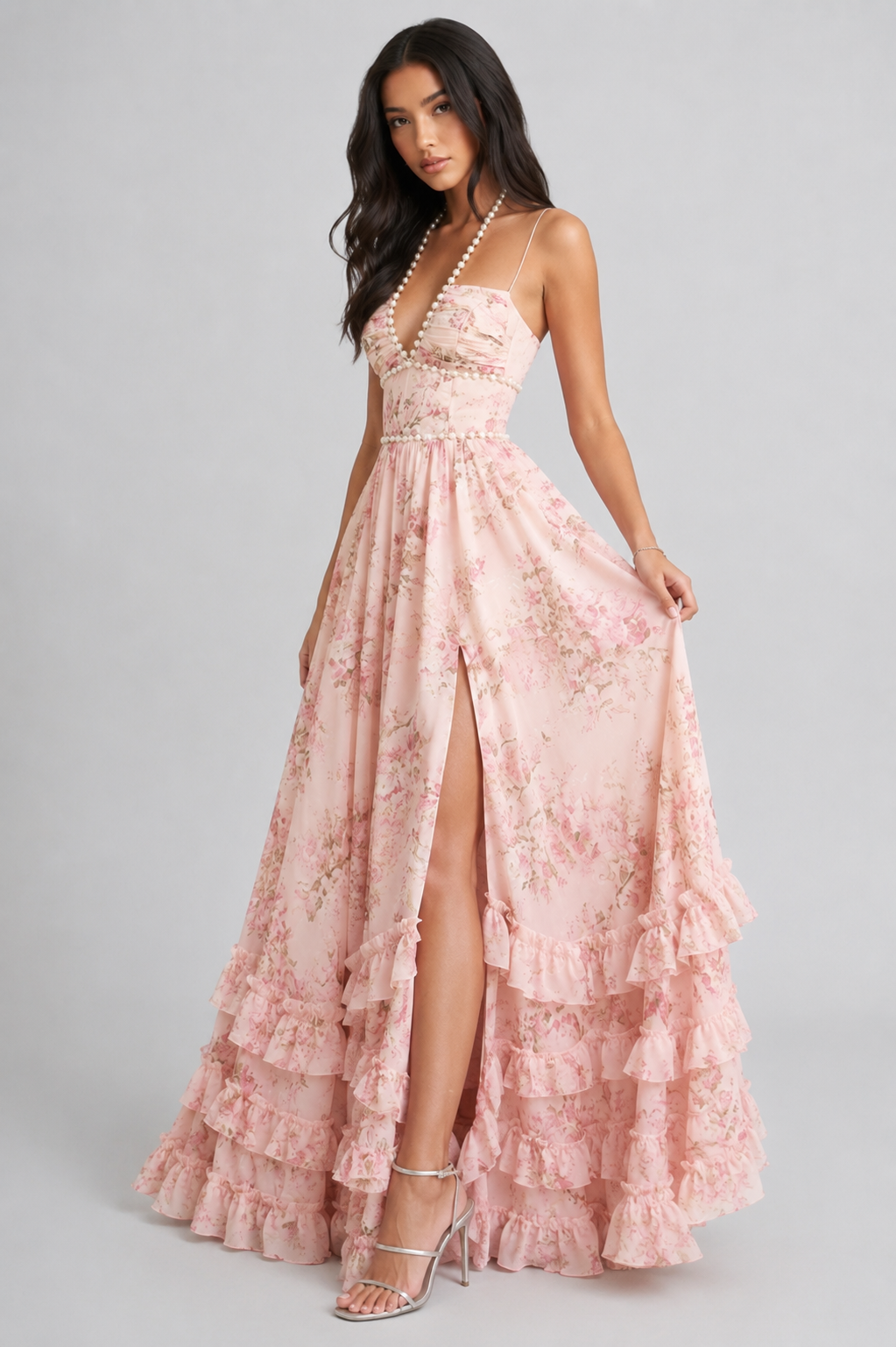 Valeska - Abito Maxi Vintage Floreale
