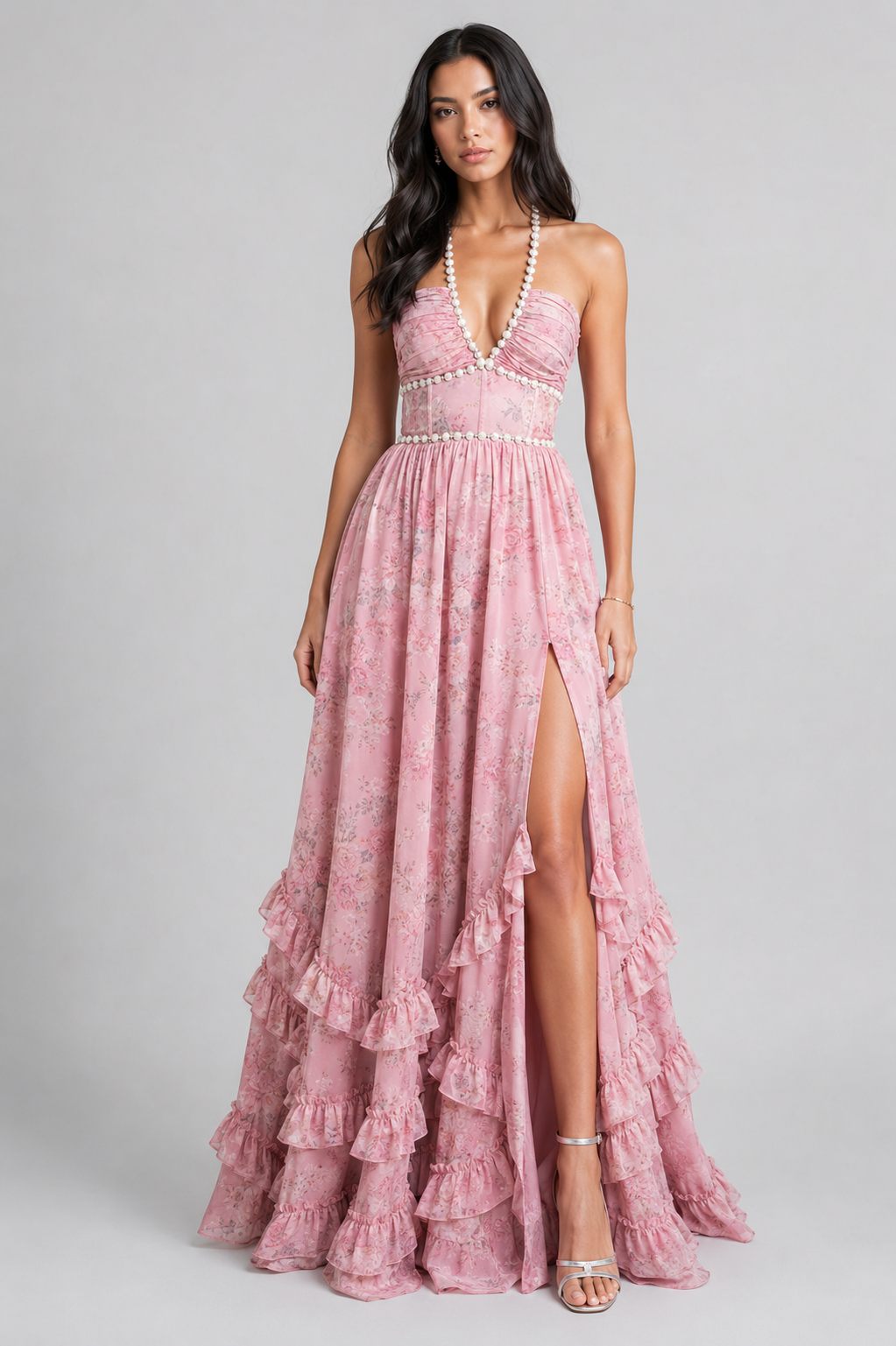 Valeska - Abito Maxi Vintage Floreale