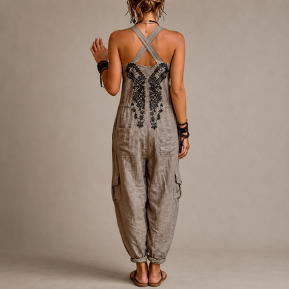 Darla - Salopette Boho Ricamata