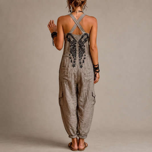 Darla - Salopette Boho Ricamata