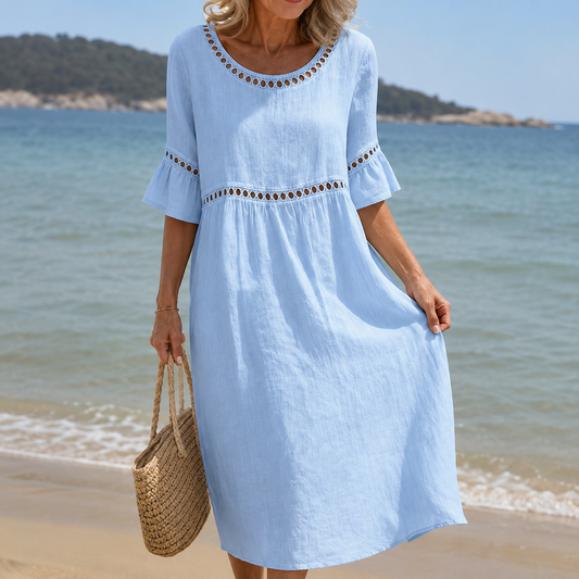 Brigitte - Abito Maxy in Lino Fluido