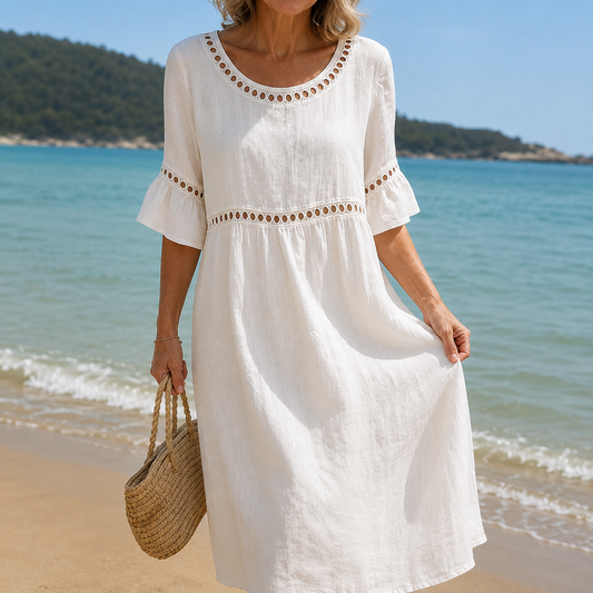 Brigitte - Abito Maxy in Lino Fluido