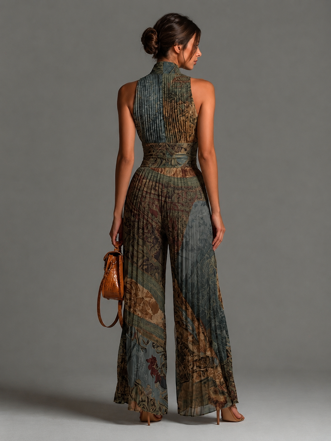 Naelle - Jumpsuit in Chiffon a Gamba Larga