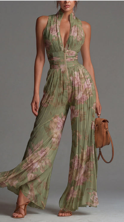Naelle - Jumpsuit in Chiffon a Gamba Larga