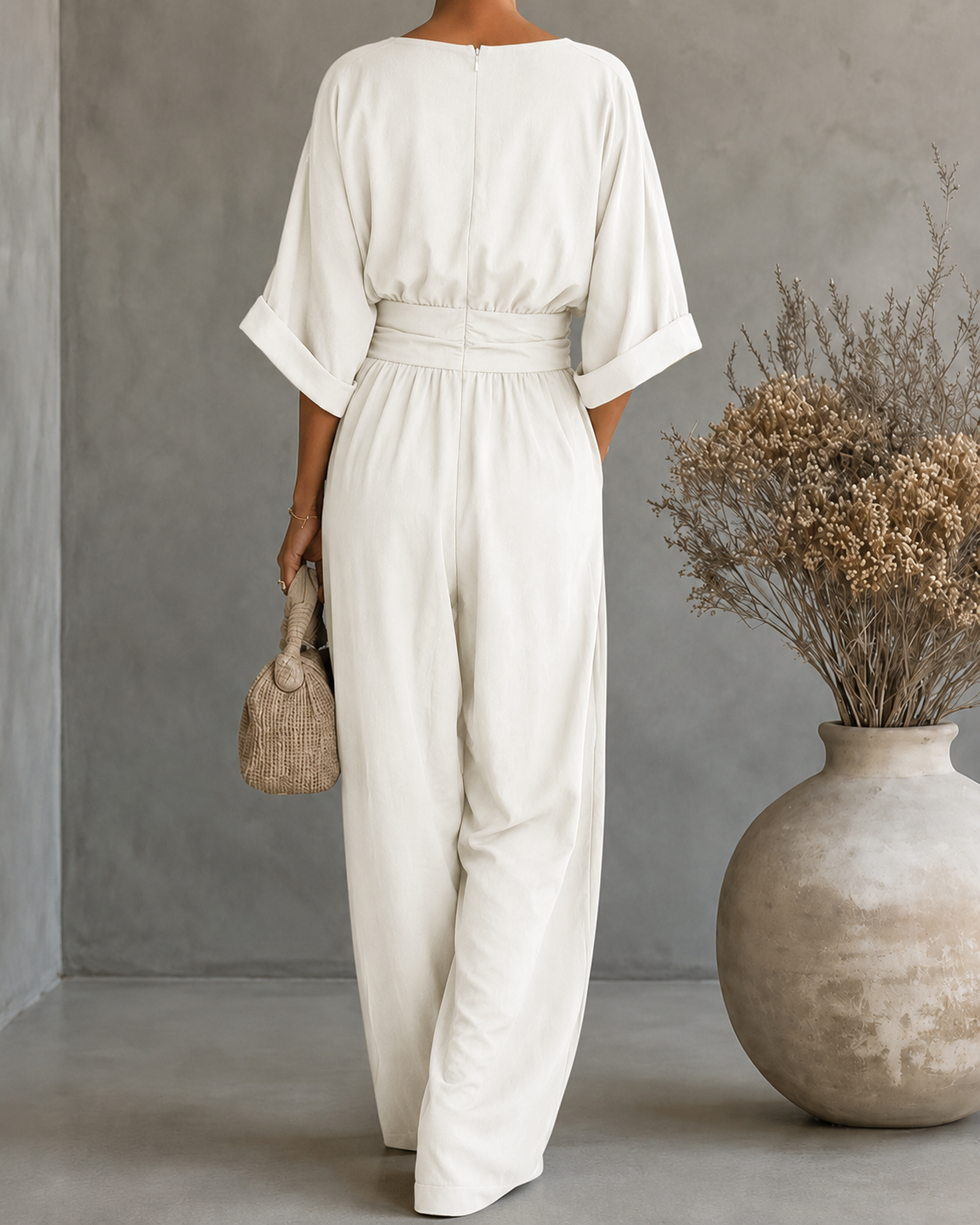 Katina - Overall ampio con scollatura a V