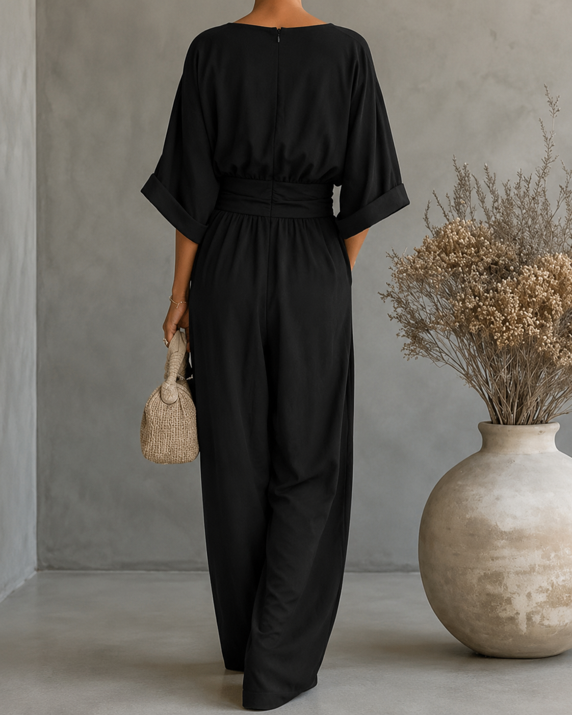 Katina - Overall ampio con scollatura a V