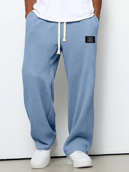 Halvard - Pantaloni da uomo casual con cordino