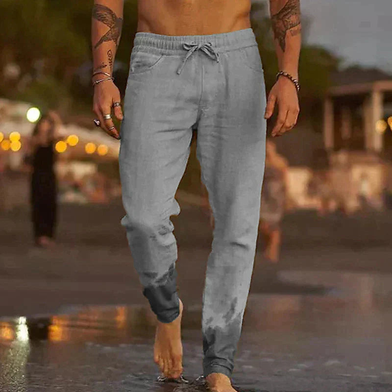 Rivaro - Pantaloni da Spiaggia in Lino per Uomo