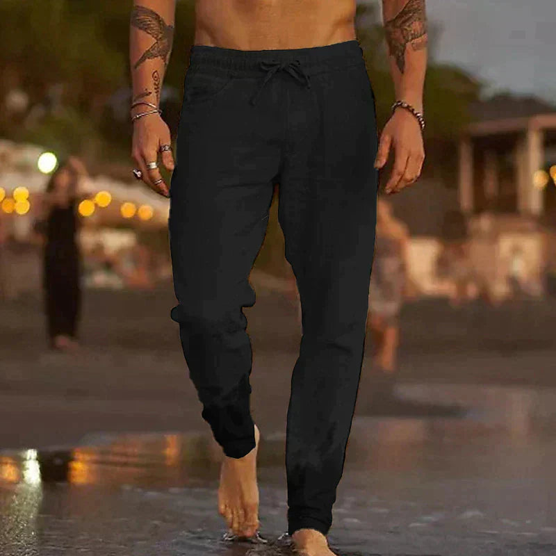 Rivaro - Pantaloni da Spiaggia in Lino per Uomo