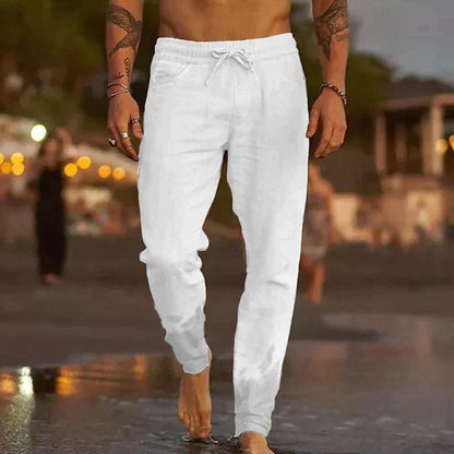 Rivaro - Pantaloni da Spiaggia in Lino per Uomo
