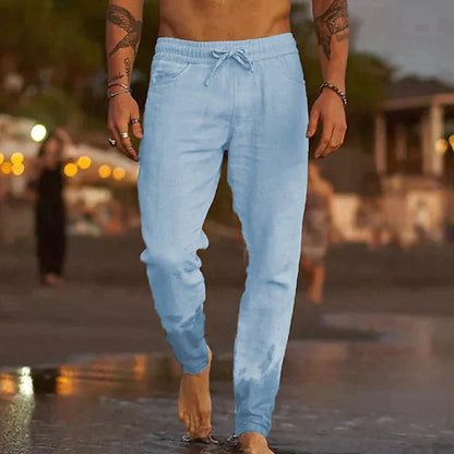 Rivaro - Pantaloni da Spiaggia in Lino per Uomo