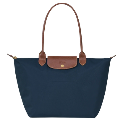 Christa - Grande shopper in nylon con dettagli in pelle