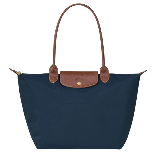 Christa - Grande shopper in nylon con dettagli in pelle