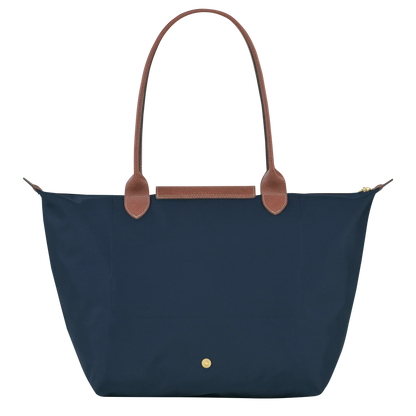 Christa - Grande shopper in nylon con dettagli in pelle