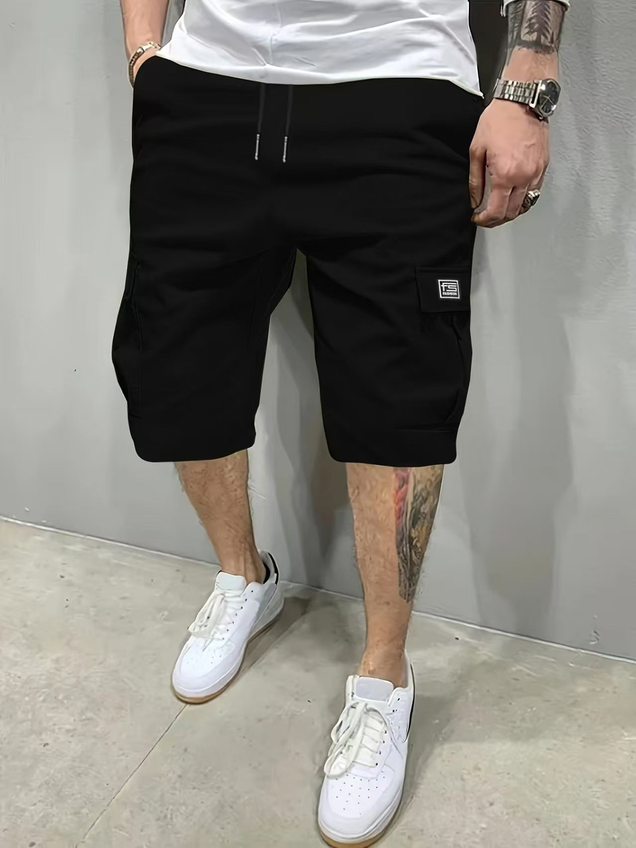 Lyman - Pantaloni Cargo con Coulisse