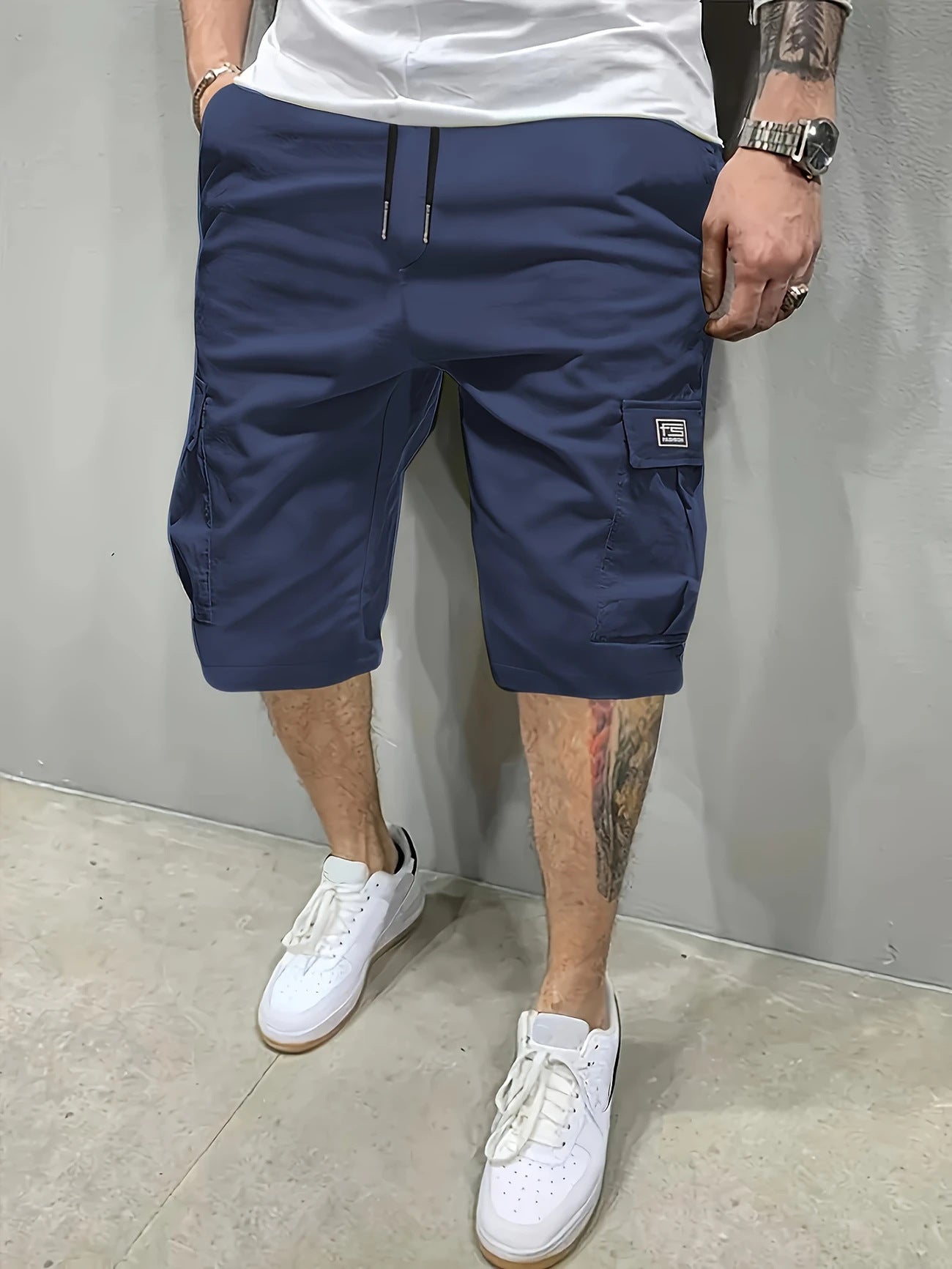 Lyman - Pantaloni Cargo con Coulisse