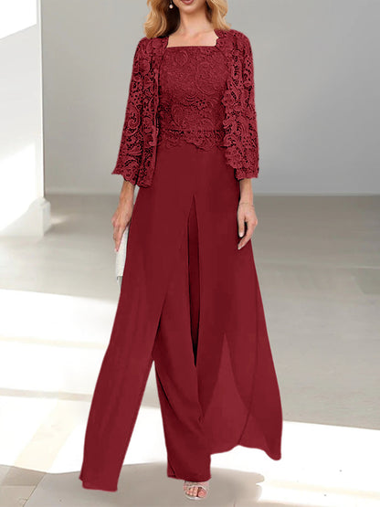 Aurette - Completo Pantaloni in Chiffon