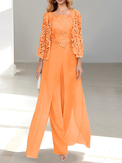 Aurette - Completo Pantaloni in Chiffon