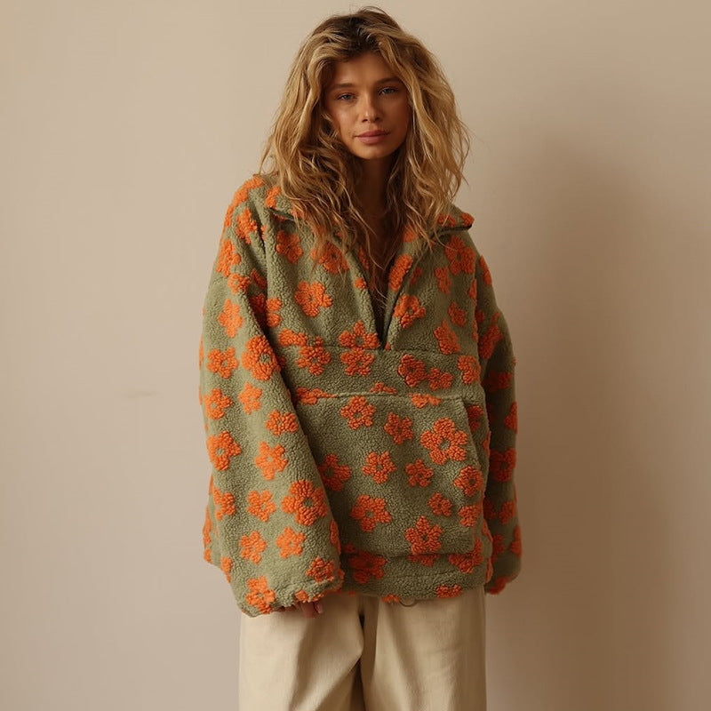 Alenia - Giacca in Teddy Fleece Morbida