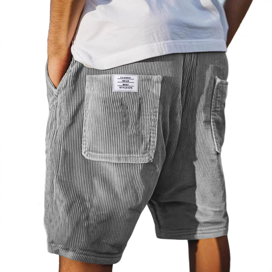 Arvid - Pantaloni Corti in Velluto a Coste