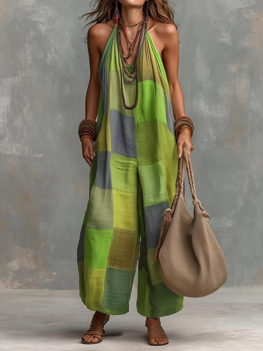 Inez - Salopette Patchwork Leggera