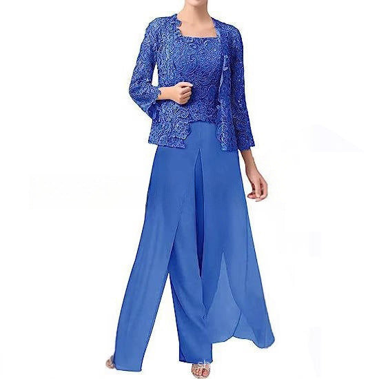 Aurette - Completo Pantaloni in Chiffon