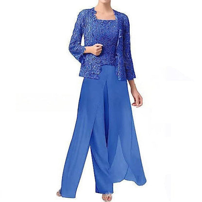Aurette - Completo Pantaloni in Chiffon