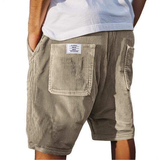 Arvid - Pantaloni Corti in Velluto a Coste