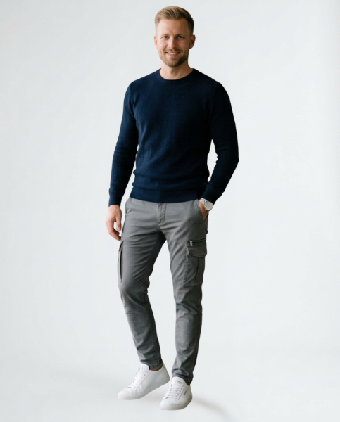 Jarred - Pantaloni Cargo Stretch da Uomo