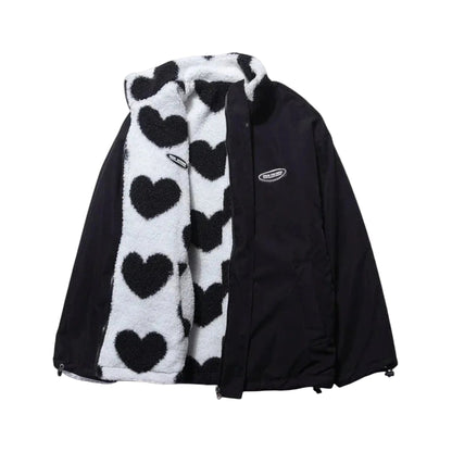 Paulette - Giacca reversibile leggera con motivo a cuore