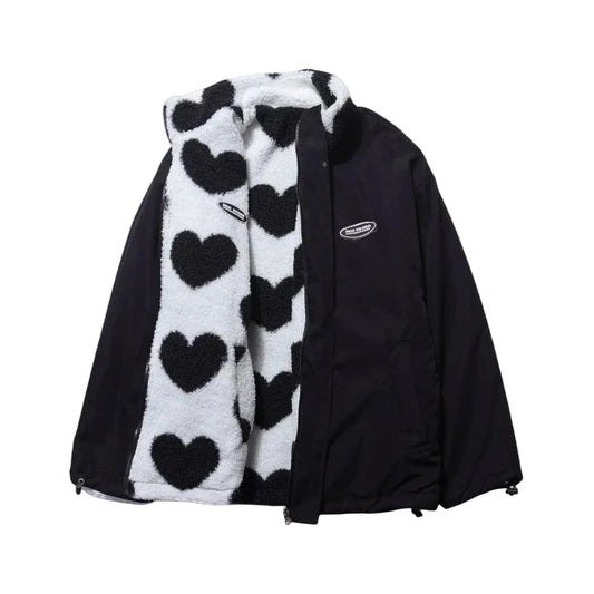 Paulette - Giacca reversibile leggera con motivo a cuore
