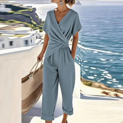 Elaria - Completo a due pezzi con pantaloni cropped