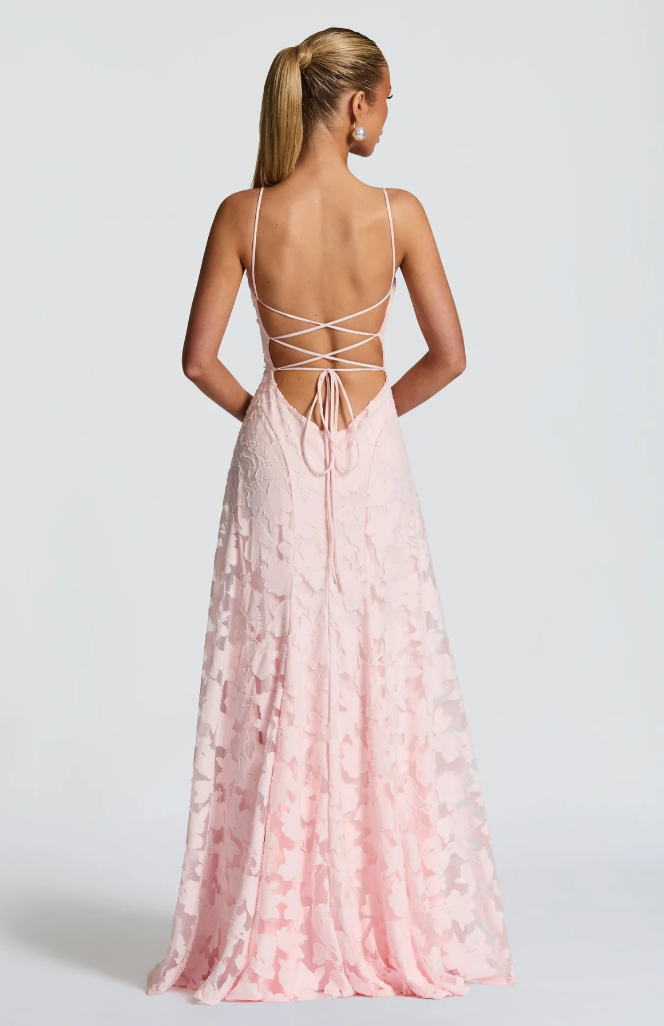Lysandra - Abito Maxy in Pizzo Scolpito
