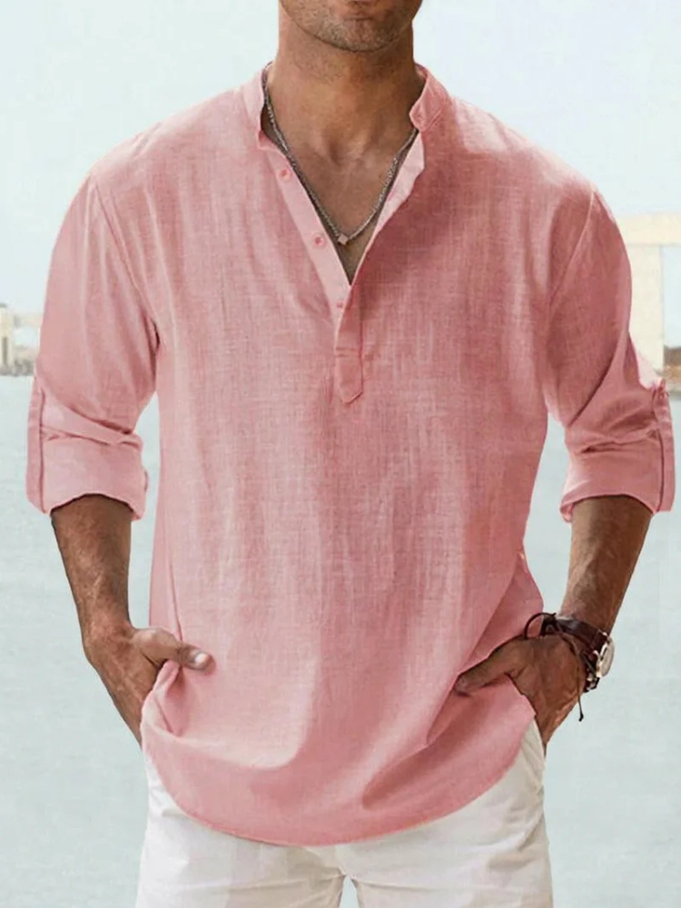 Calder - Camicia in lino a taglio dritto